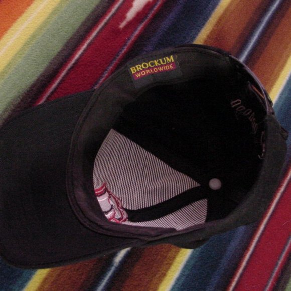 Vtg Black Cotton Rolling Stones Voodoo Lounge Hat One Size Fit main image 4